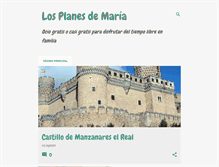 Tablet Screenshot of losplanesdemaria.com